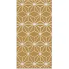 Tapis Vinyle Panorama Lignes Étoiles Moutarde 40x80 cm - Tapis pour Cu...