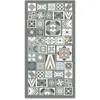 Tapis Vinyle Panorama Style Carreaux Ciments Bleu 140x200 cm - Tapis p...