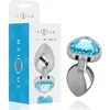 INTENSE ANAL TOYS | Intense - Metal Aluminum Anal Plug Heart Blue Size...