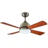 Efectoled - Forlight Ventilateur du Plafond Borneo E27 15W Patiné Teck