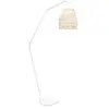 New Garden Lampadaire Santorini Ip54 9w 900lm Blanc L.52 3 X H.165 Cm