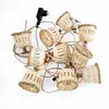 New Garden AURORA-Guirlande lumineuse d'extérieur Bambou/Rotin/Jute 10...
