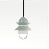 Marset Suspension LED E27 8 W avec diffuseur en Verre soufflé et pressé, modèle Santorini IP20, Couleur Vert Clair, 21,2 x 21,2 x 25,8 cm (référence : A654-050)