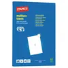 Pergamy witte etiketten, ft 105 x 148, rechte hoeken, pak van 400 etik...
