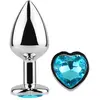 SECRETPLAY TOYS | Secret Play - Metal Butt Plug Blue Heart Small Size ...