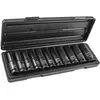 Ensemble de 11 douilles à chocs 12 bords 1/2" de long JBM53744
