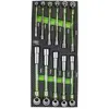 Jbm Jeu De Clés à Douille Set In Carbon Fiber Finish Eva Tray 11 Pieces L Type Socket