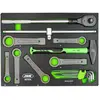 Jbm Clé à Cliquet Hammer. Handle And Sloging In Eva Tray Spanner