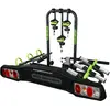 GO BIKER - Porte-vélos Ranger - 3 vélos - Boule de remorquage - Supporte 15 kg x rail - Bras réglables - Convient à tous les types de vélos - Double fermeture de sécurité - Antivol