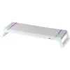 Support pour moniteur - Mars Gaming - MGS-One - Rétroéclairage RGB - Port USB - Blanc