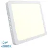 FABRILAMP Downlight Surface Carrée Sélénite 12w 4000k Blanc 1080 Lm 2,8x17x17 Cm