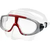 SPETTON MPSN-06 Masque d'apnée Professionnel de l'apnée Professionnelle, Argent/Rouge,