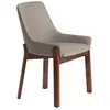 Chaise rembourrée - ANGEL CERDA - Simili cuir et pieds bois de frêne -...