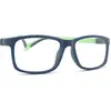 NANOVISTA Lunettes unisexes pour enfants, Bleu marine mat/vert brillant, 52