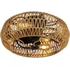CristalRecord - Plafondventilator Greip Ø 49 cm touw beige zwart