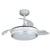Cristalrecord - Ventilateur led à pales rétractables Lander Mini Silve...