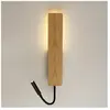 CRISTALRECORD Applique murale led bois renoir 5W + 3W avec usb cr 43-162-08-116