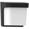 FABRILAMP Applique d'extérieur Agar 1xe27 noir ip65 polycarbonate 17x17x14 cm