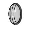 FABRILAMP Applique ext.ovale aluminium aquila peq.1xe27 noir 10,5x22x14 cm ip44