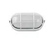 FABRILAMP Fab 148162001 Applique Ext. Oval Aluminium Apus Peq. 1xe27 White 9x21x10,5 Cm Ip44