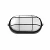 FABRILAMP Applique ext. ovale aluminium apus small 1xe27 noir 9x21x10,5 cm ip44