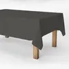 EDM Rouleau de nappe anti-taches gris foncé 70% polyester 30% coton 140cm 25m exma