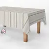 nappe antitache rayures beige 140cm x 25m exma