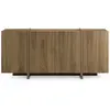 Buffet VOLIA en chêne foncé   4 portes   180 x 40 x 79 cm