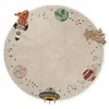 Lorena Canals Tapis en coton lavable InterstellarJourney (140 Ø cm)