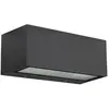 LEDS C4 Applique Ip66 Nemesis Aluminium 90 * 220Mm E27 15W Gris Urbain