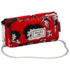 KARACTERMANIA Betty Boop Rouge - Portefeuille Soft avec chaîne, rouge, 20 x 9 cm, rouge, Talla única, Portefeuille Soft avec chaîne rouge