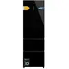 CECOTEC Réfrigérateur-congélateur - Bolero - CoolMarket Combi FD 400 - Verre Noir - Total NoFrost - Classe E