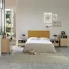 marcKonfort Tête de lit tapissée Creta 150x60cm moutarde