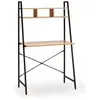 VS VENTA-STOCK Bureau Blanca noir, 1 étagère, style industriel, 83 cm longueur
