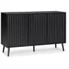 VS VENTA-STOCK Buffet Lluvia 3 portes couleur noir