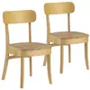 Chaises Nala - VS VENTA-STOCK - Lot de 2 - Bois massif - Style Scandin...