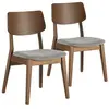 Chaises de salle à manger Susi - VS VENTA-STOCK - Noyer - Bois massif ...