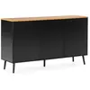 VS VENTA-STOCK Buffet Desi 3 portes couleur Noir