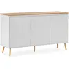 VS VENTA-STOCK Buffet Desi 3 portes couleur Blanc
