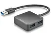 NGS IHUB 3.0 TINY (USB-A, 4 Ports), Station d’accueil + hub USB, Noir