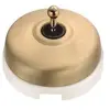 FONTINI DIMBLER - Interrupteur Va et Vient Porcelaine Blanche Coque Do...