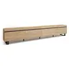 SKRAUT HOME Meuble TV, Banc Télé, 320x35x57 cm, TV grand format, Design industriel, Chêne, RF3629