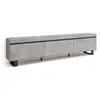 SKRAUT HOME Meuble TV, Banc Télé, 240x35x57 cm, Design industriel, Ciment, RF3597