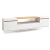Meuble TV Banc Télé 200x45x35cm Pour les TV jusquà 80 Suspendu Mural B...