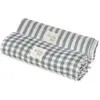 Set 2 langes Praliné Vichy Rayures Matcha (70x70 cm)