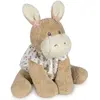 Âne en peluche Botton Fleurs