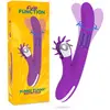 Vibro Rabbit Rotating Double 10 x 3.5cm Violet  