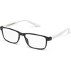 Nordic Vision NPBG Västervik Leesbril +1.50 - Zwart frame, witte templ...