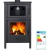 Poêle à bois QUARTZ 9  kW avec four intégré   Rendement 78 %   Chauffe...