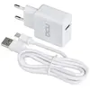 DCU TECNOLOGIC Chargeur USB 2,4 A + câble USB Type C, Blanc